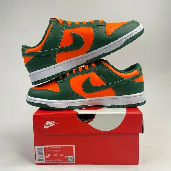 Nike Dunk Low Retro “Miami Hurricanes” 2023 - Picture 3 of 4
